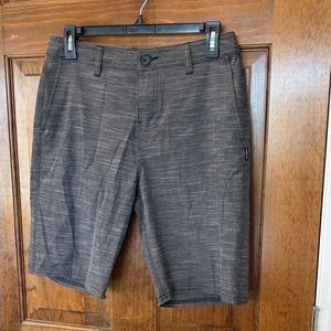 O'Neill Men's Heathered Charcoal Flat-Front Shorts